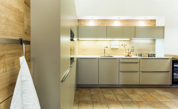 muted olive kitchen