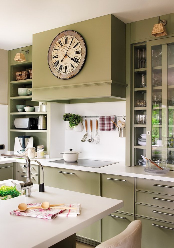 matte olive facades