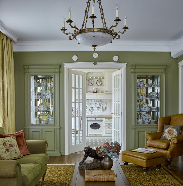 classic style in the living room