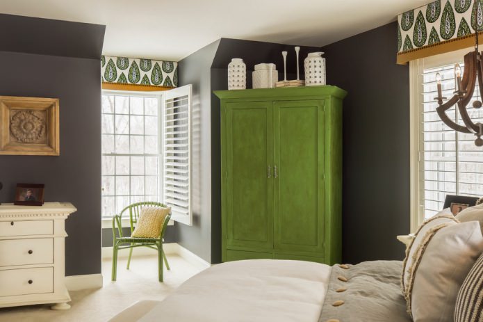 green wardrobe