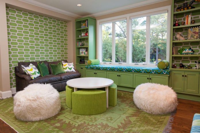 green carpet