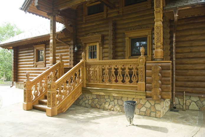 Carved Support Pillars