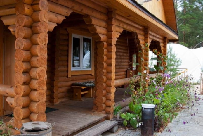 Columns made of timber
