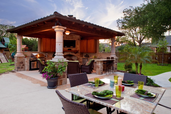 Stone pillars