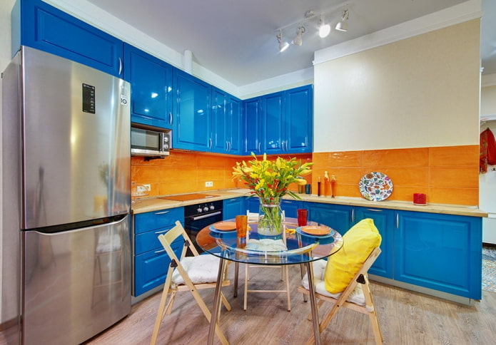 azure and orange
