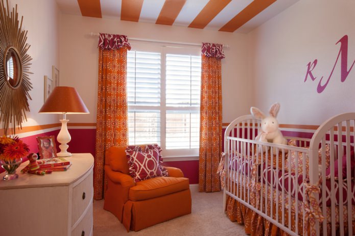 Orange-pink nursery