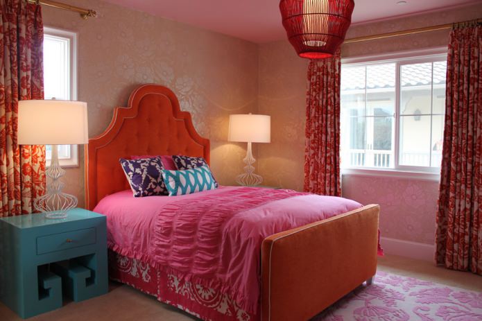 orange bed