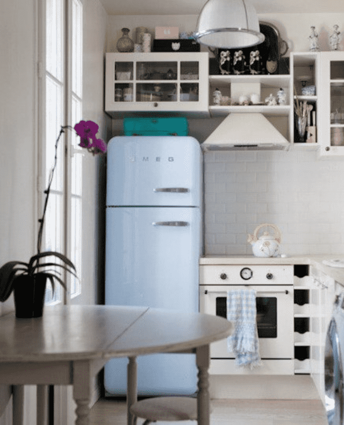 Cabinet above the refrigerator