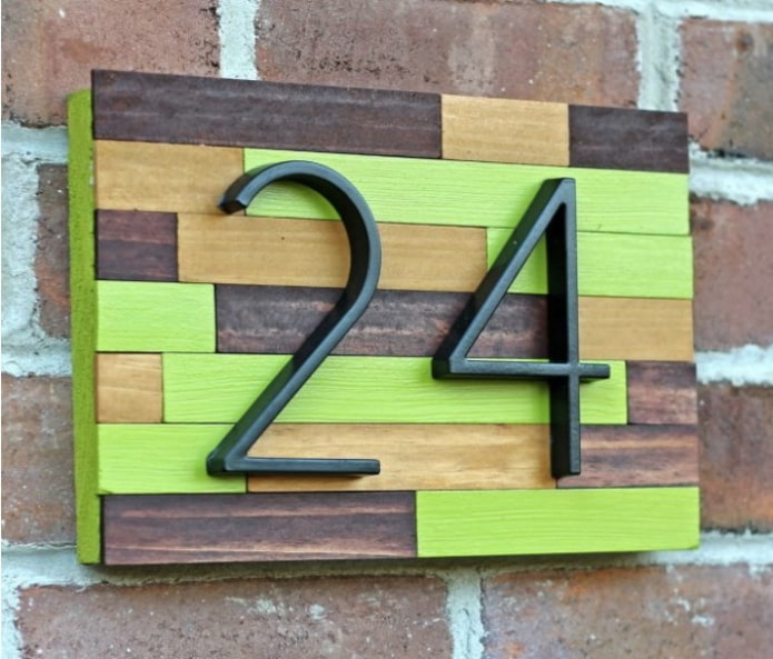 Wooden mosaic
