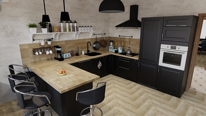 correct placement of appliances in the kitchen