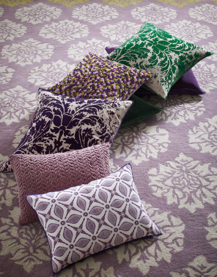 lilac pillows