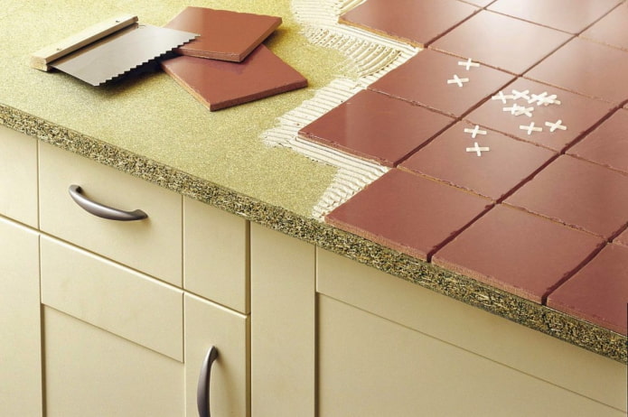 Tile tabletop