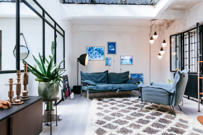 Lighting in a bright loft