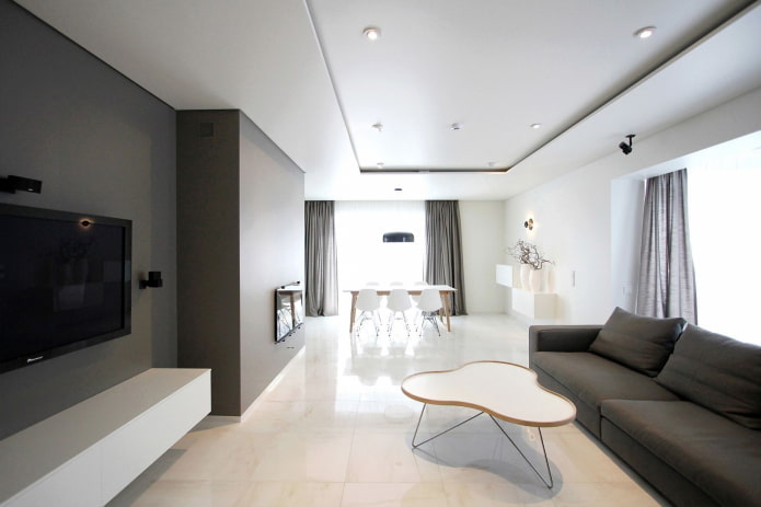Living room in a minimalist style