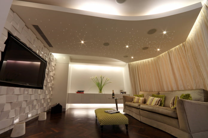 Design with a starry sky
