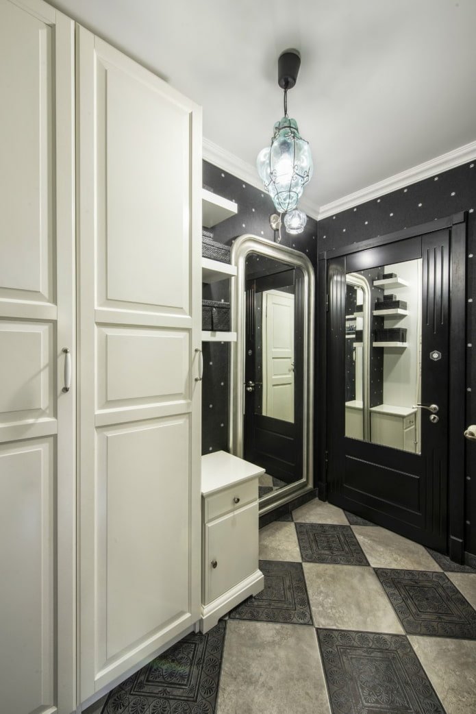 lighting in the interior of a small corridor