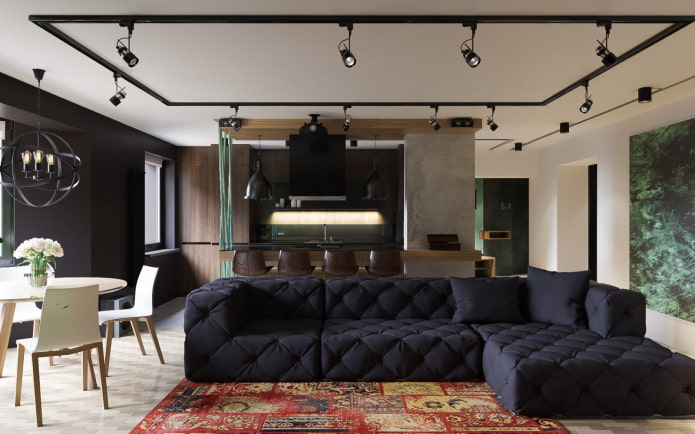 Loft style pole lamps