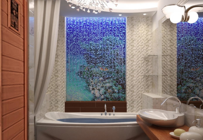 lighting design in the bathroom interior