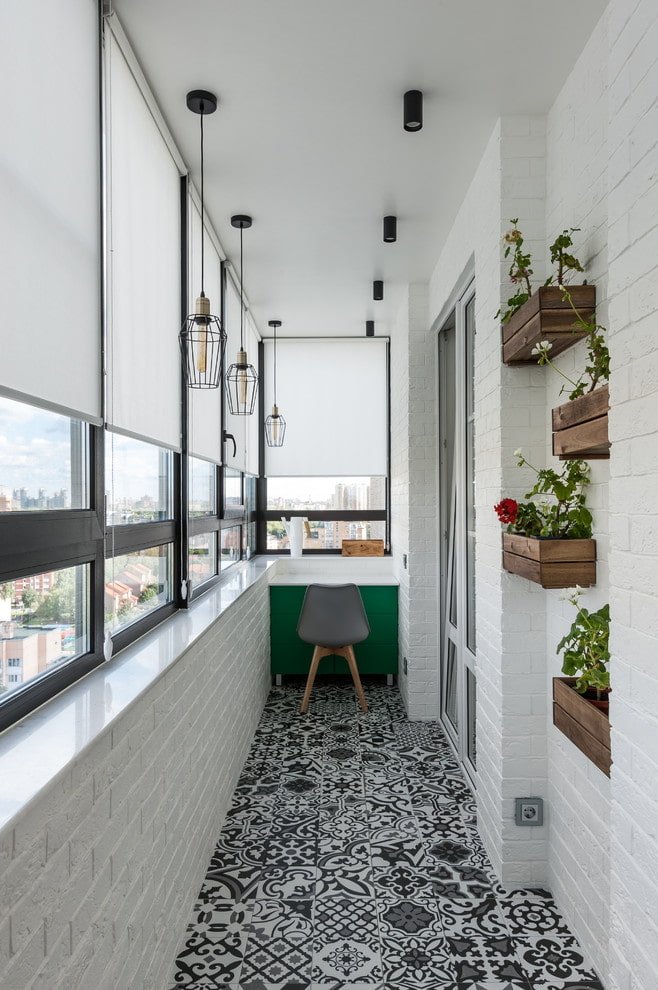 White brick