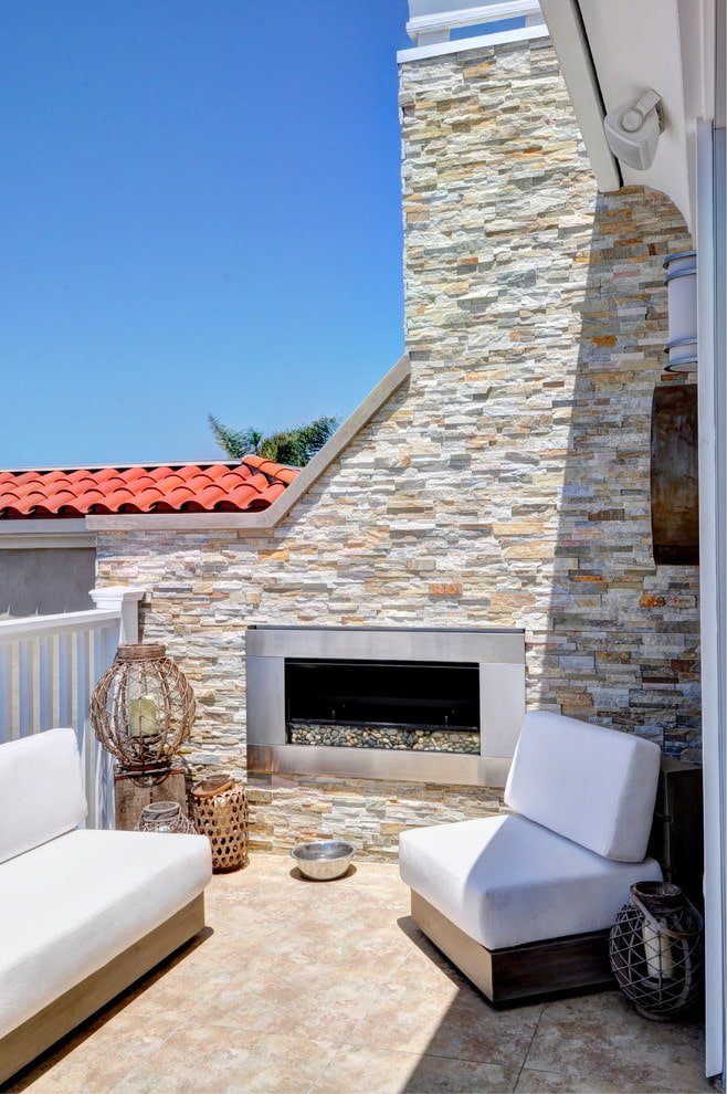 Balcony in a country house