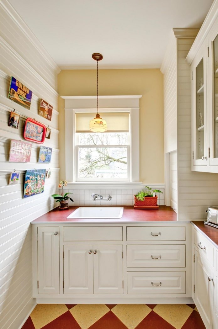 kitchen design with PVC panels