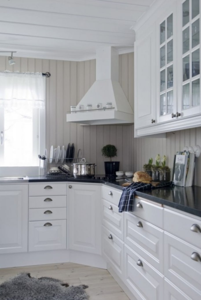 plastic panels in the kitchen