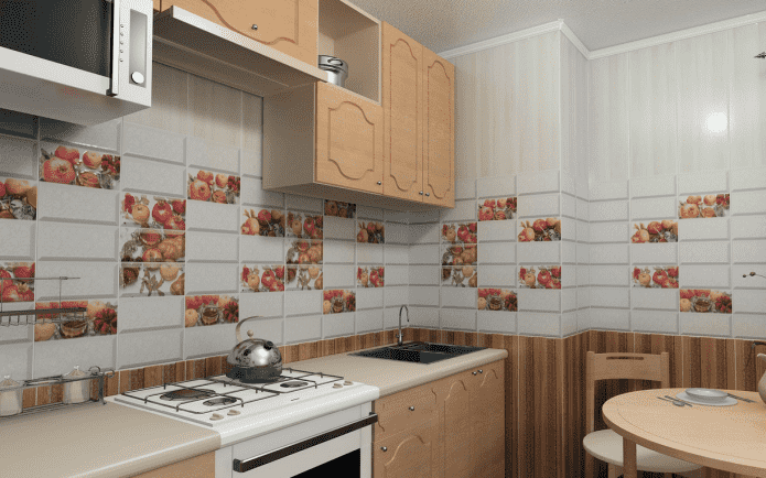 PVC panels on the walls