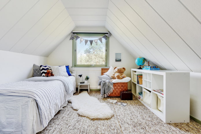 plastic panels in the attic