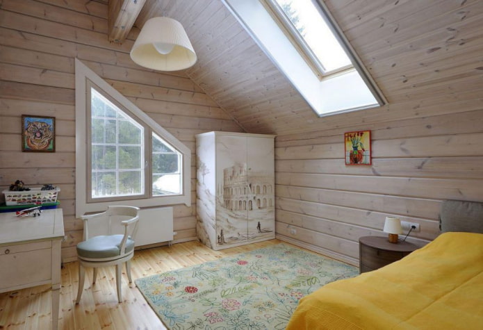 children's room in the attic