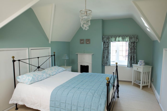 painted attic walls