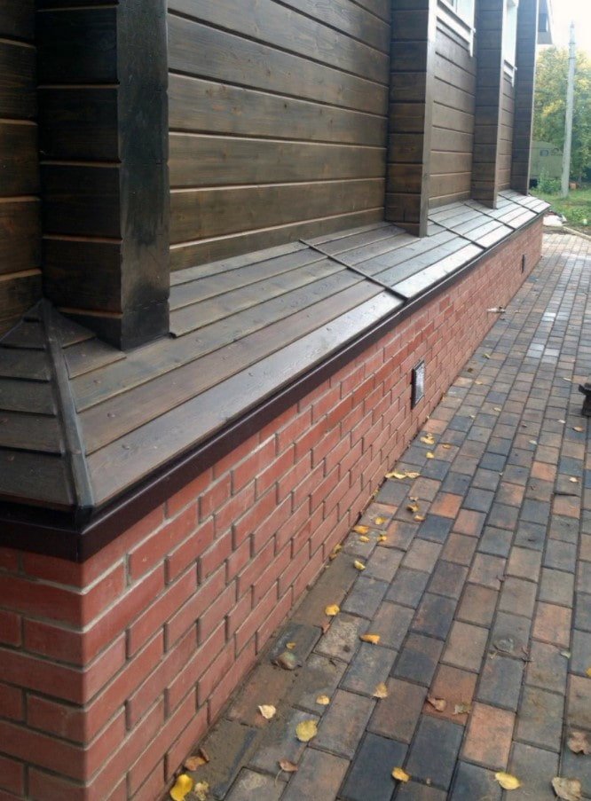 brick basement of the house