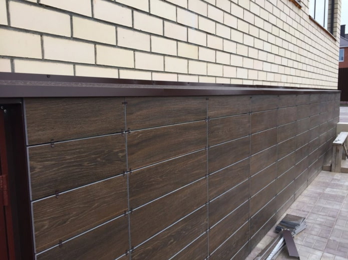 ventilated facade of the house