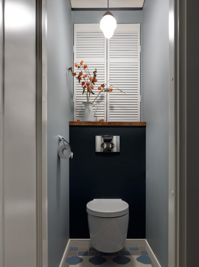 louvered doors in the interior