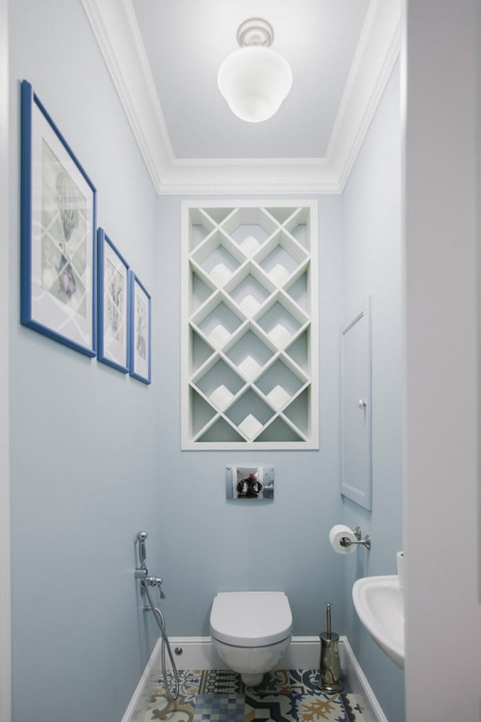 light walls in the bathroom