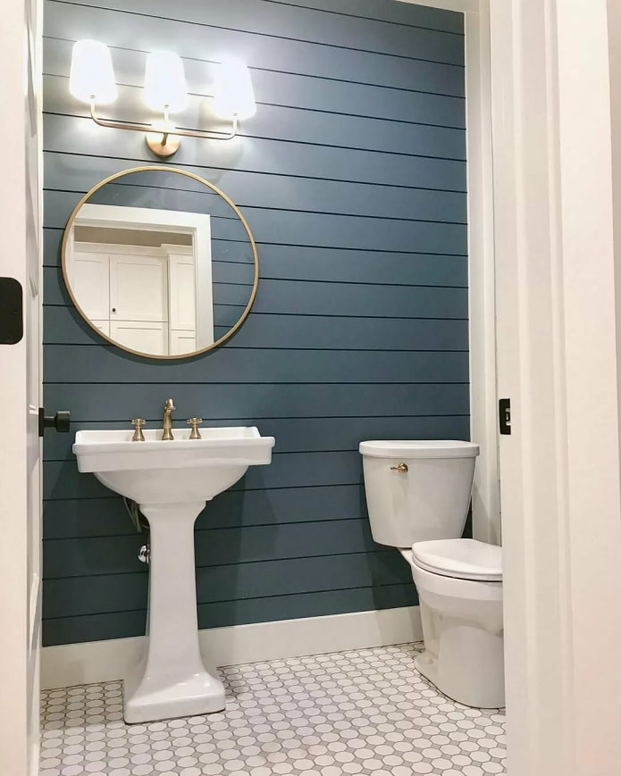 colored clapboard in the interior