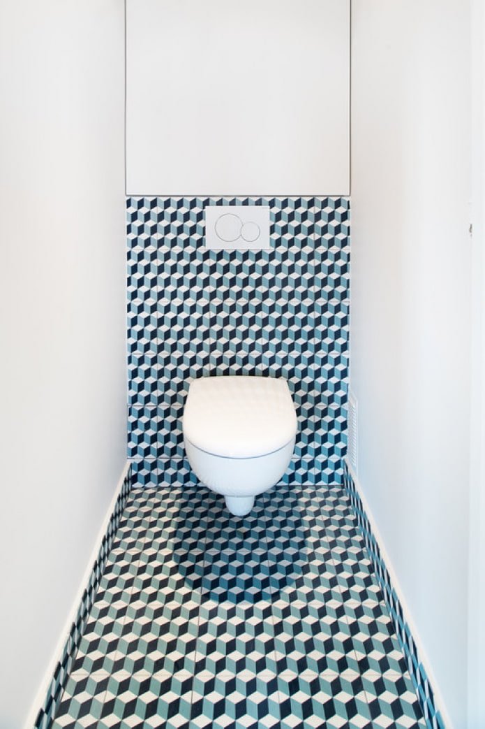 3D tiles in the bathroom