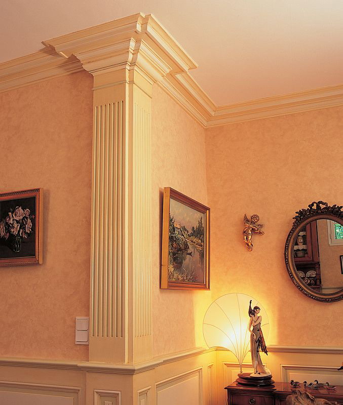 column in the interior