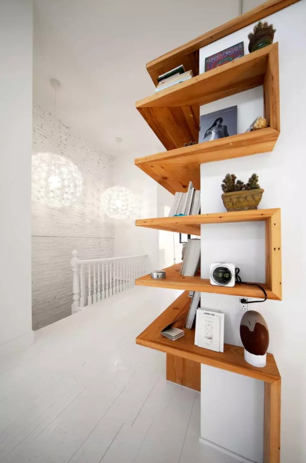 shelf on the outer corner