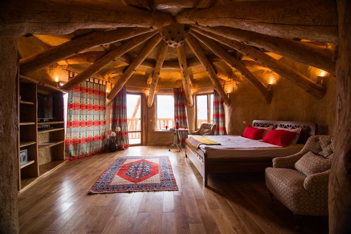 stylish ceiling in the room