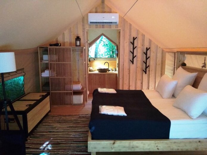 tent interior