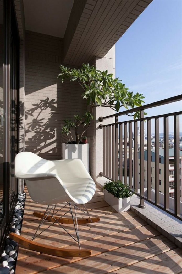 minimalist style balcony
