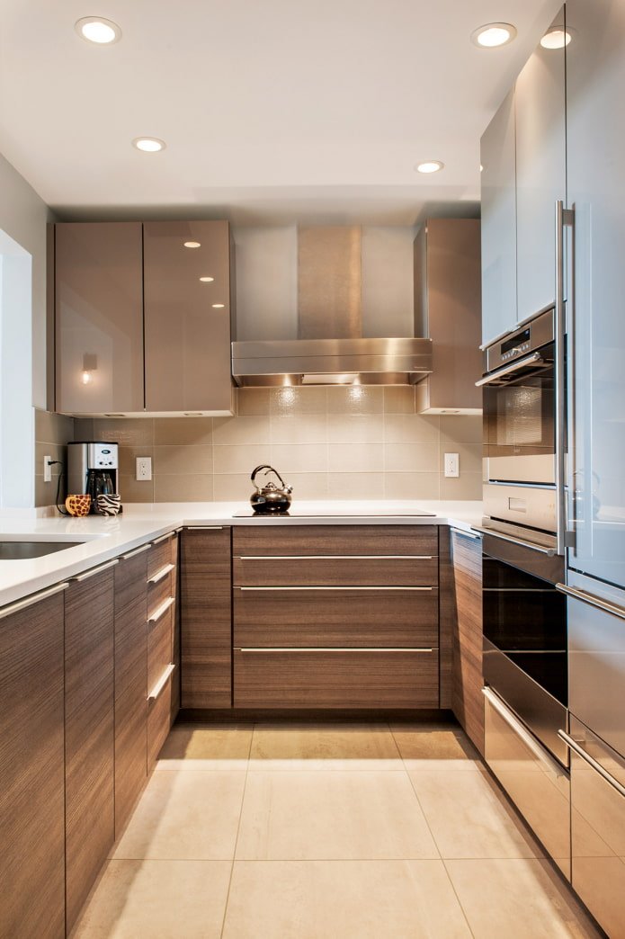 kitchen tall unit with built-in