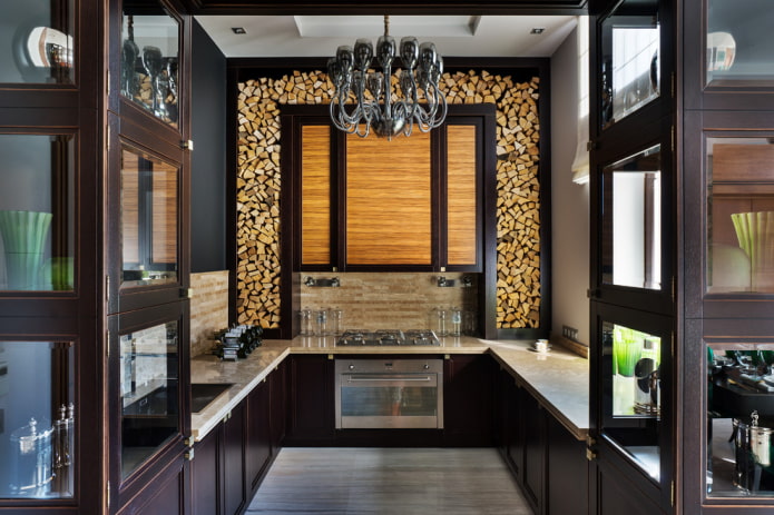 U-shaped kitchen unit