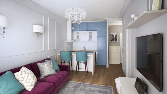 kitchen-living room