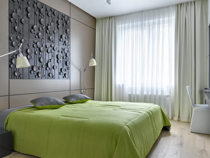 panels in the bedroom