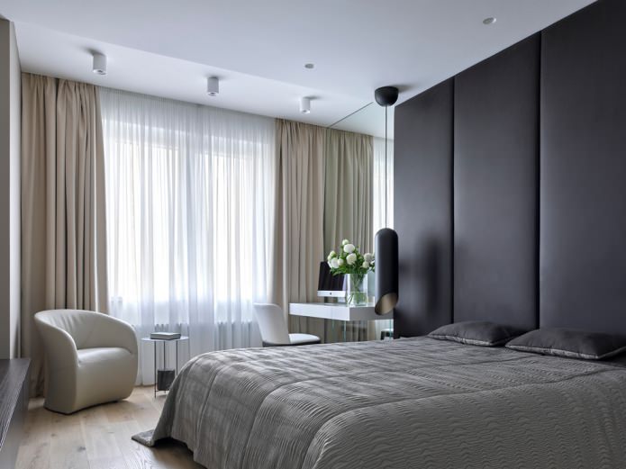 soft panels in the bedroom