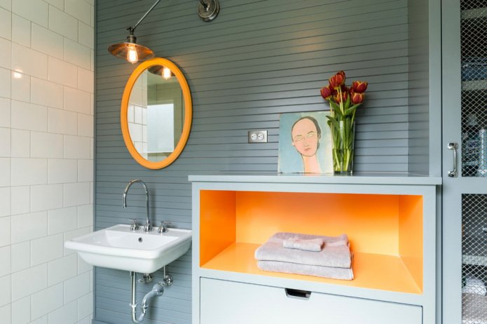combination of tiles and panels