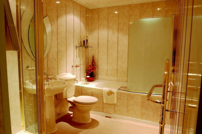 PVC panels in the bathroom