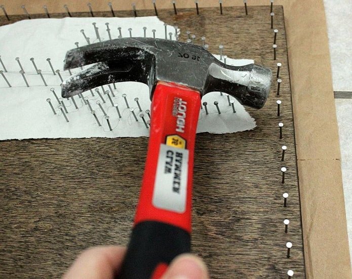 Nails around the perimeter