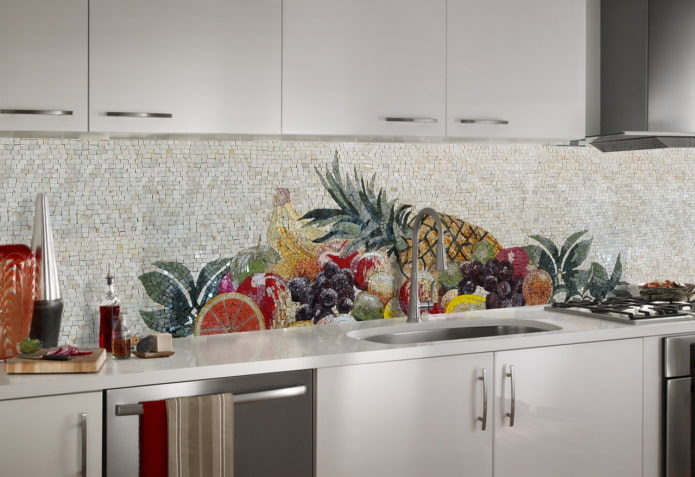 panel on the kitchen apron in the interior